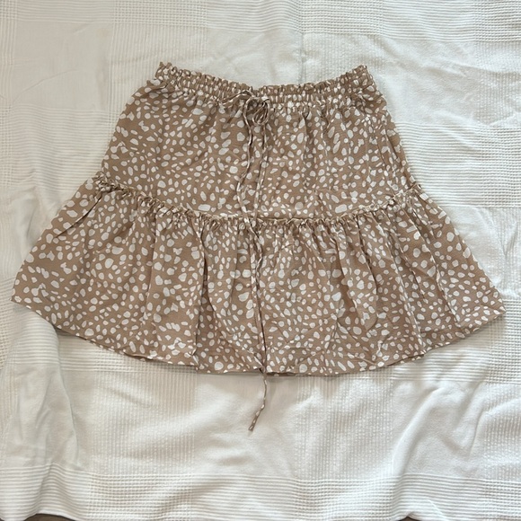 Relipop Women's Polka Dot Skater Skirt Elastic Waist and Drawstring XXL - Picture 3 of 12